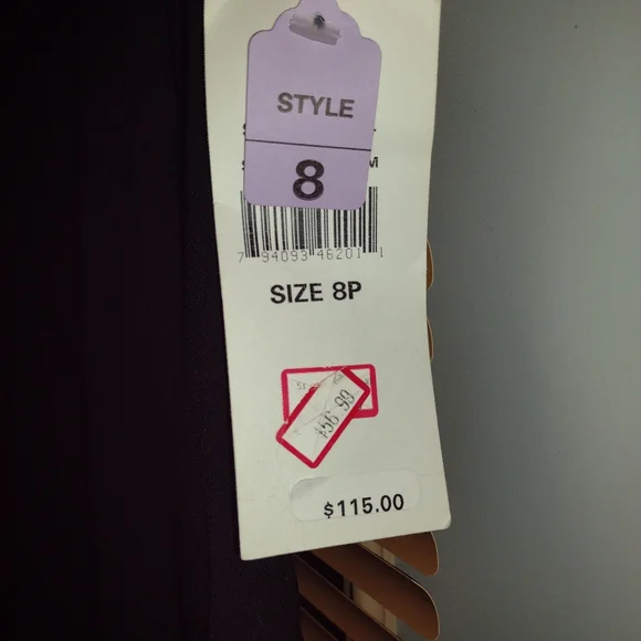 Ladies nwt really nice black dress with fringe size 8 p - Picture 4 of 5